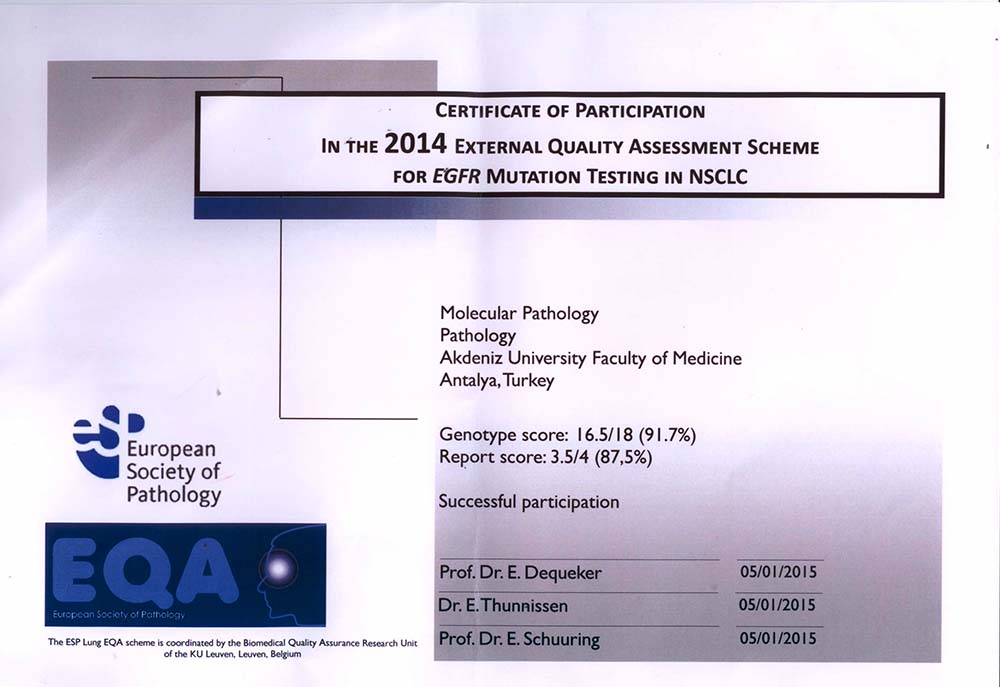 EQA 2014 Certificate